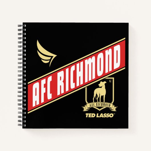 テッドなげなわ | AFCリッチモンドのアスレティックバナー ノートブック (正面)