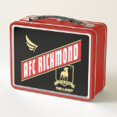 テッドなげなわ | AFCリッチモンドのアスレティックバナー メタルランチボックス (裏面)