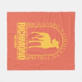 テッドなげなわ | AFCリッチモンド金ゴールドアーチ型ロゴ フリースブランケット (正面(横))