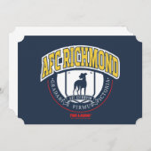 テッドなげなわ | AFCリッチモンド陸上サークルバッジ ノートカード (正面/裏面)