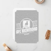 テッドなげなわ | AFCリッチモンド陸上競技ストライプグラフィック ノートカード (正面/裏面インサイチュ)