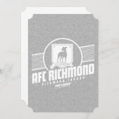 テッドなげなわ | AFCリッチモンド陸上競技ストライプグラフィック ノートカード (正面/裏面)