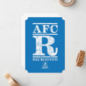 テッドなげなわ | AFC R Richmond文字ロゴ ノートカード (正面/裏面インサイチュ)
