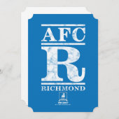 テッドなげなわ | AFC R Richmond文字ロゴ ノートカード (正面/裏面)