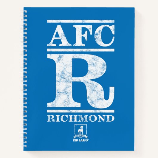 テッドなげなわ | AFC R Richmond文字ロゴ ノートブック (正面)