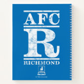 テッドなげなわ | AFC R Richmond文字ロゴ ノートブック (裏面)