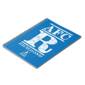 テッドなげなわ | AFC R Richmond文字ロゴ ノートブック (左側)