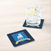 テッドなげなわ | AFC Richmondチームロゴ スクエアペーパーコースター (インサイチュ)