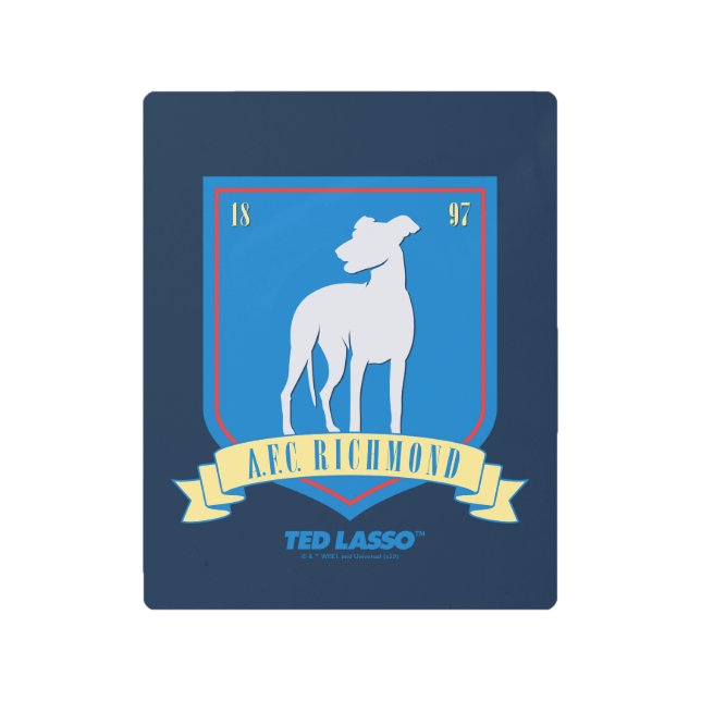 テッドなげなわ | AFC Richmondチームロゴ メタルプリント (正面)