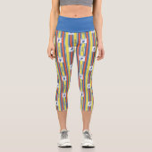 テッドなげなわ | AFC Richmondロゴストライプパターン カプリレギンス (正面)