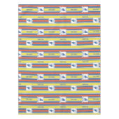 テッドなげなわ | AFC Richmondロゴストライプパターン テーブルクロス (正面)