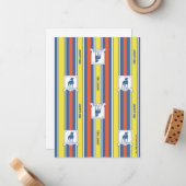 テッドなげなわ | AFC Richmondロゴストライプパターン ノートカード (正面/裏面インサイチュ)