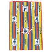 テッドなげなわ | AFC Richmondロゴストライプパターン ミディアムペーパーバッグ (正面)