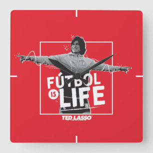 テッドなげなわ Dani Rojas Futbol is Life スクエア壁時計
