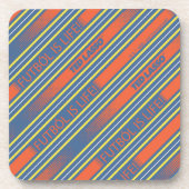 テッドなげなわ | Futbolはライフストライプパターン コースター (正面)