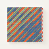 テッドなげなわ | Futbolはライフストライプパターン ノートブック (裏面)