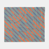 テッドなげなわ | Futbolはライフストライプパターン フリースブランケット (正面(横))