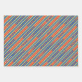 テッドなげなわ | Futbolはライフストライプパターン ラッピングペーパーシート (正面)