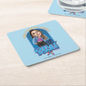 テッドなげなわ | Keeley Jones Bobblehead スクエアペーパーコースター (アングル)