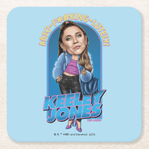 テッドなげなわ   Keeley Jones Bobblehead スクエアペーパーコースター