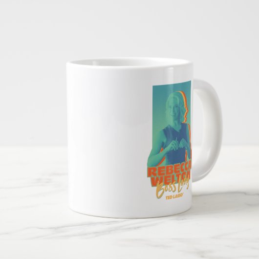 テッドなげなわ | Rebecca Weltonボスレディーグラフィック ジャンボコーヒーマグカップ (正面右)