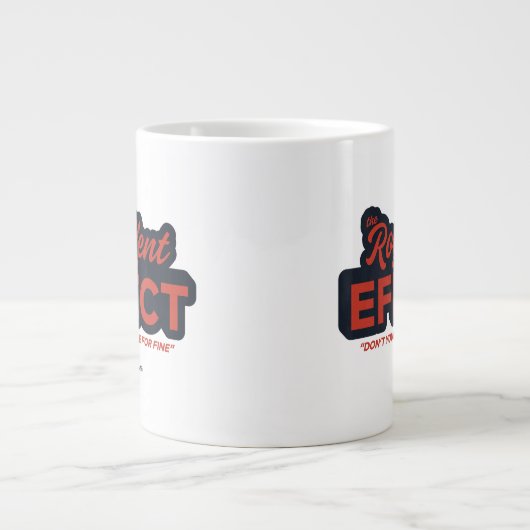 テッドなげなわ | Roy Kentエフェクトタイポグラフィ図 ジャンボコーヒーマグカップ (正面)