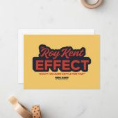 テッドなげなわ | Roy Kentエフェクトタイポグラフィ図 ノートカード (正面/裏面インサイチュ)