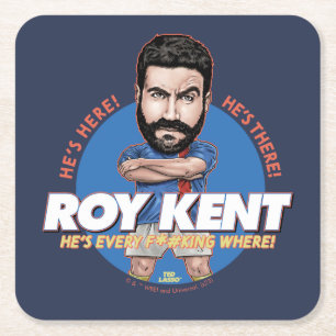 テッドなげなわ Roy Kent Bobblehead スクエアペーパーコースター