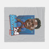 テッドなげなわ Sam Obisanya Bobblhead フリースブランケット (正面(横))