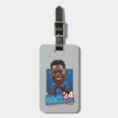 テッドなげなわ Sam Obisanya Bobblhead ラゲッジタグ (正面縦)