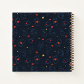 テッドなげなわ | Tea and Biscuitアイコンのトスパターン ノートブック (裏面)