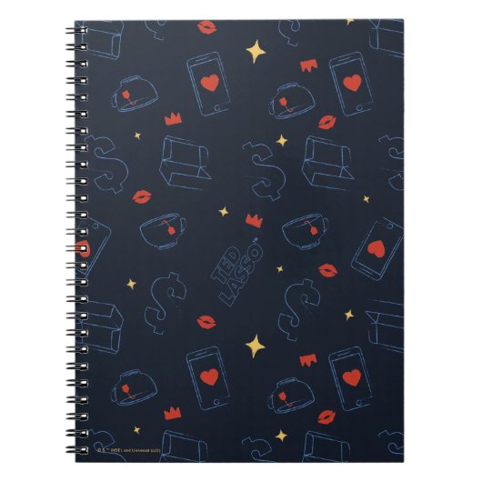 テッドなげなわ | Tea and Biscuitアイコンのトスパターン ノートブック (正面)