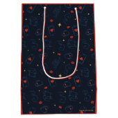 テッドなげなわ | Tea and Biscuitアイコンのトスパターン ミディアムペーパーバッグ (裏面)