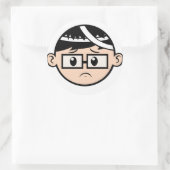 テッドは悲しい ラウンドシール (バッグ)