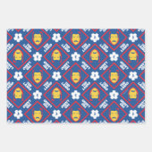 テッドラッソパターン ラッピングペーパーシート (正面)