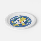 テッドラッソ |チームなげなわ – 信じ  ペーパープレート (アングル)