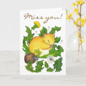 テッド遺憾 カード (黄色い花)