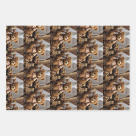 テッド。イースター・ベア ラッピングペーパーシート