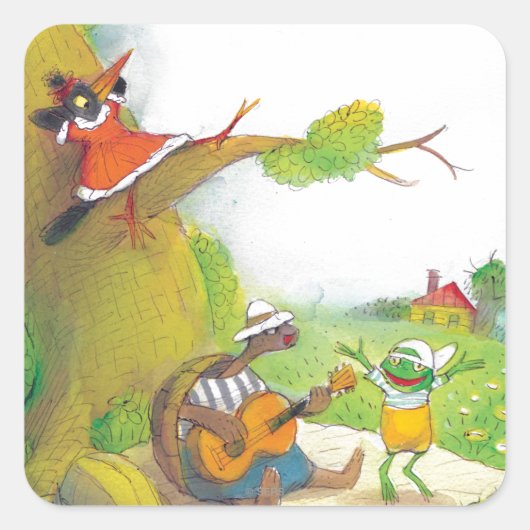 テッド、エド、そしてピクニックを歌った1 スクエアシール (正面)