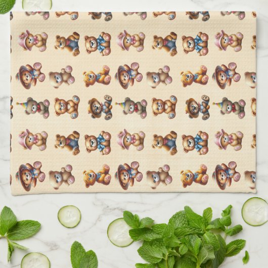 テッド キッチンタオル (折り畳み)