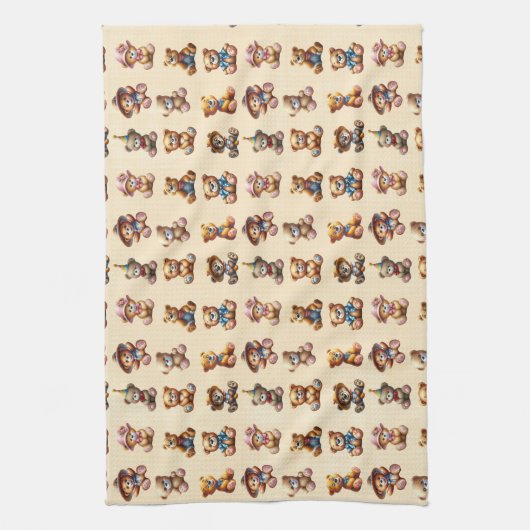 テッド キッチンタオル (縦)