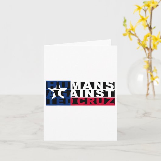 テッド・クルスに対する人間 カード (黄色い花)