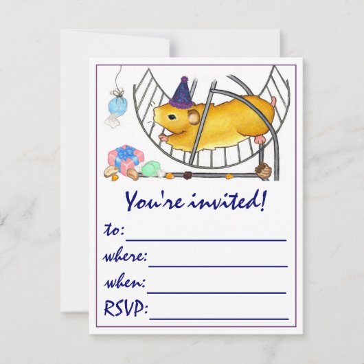 テッド・ザ・ハムスター 招待状 (正面)