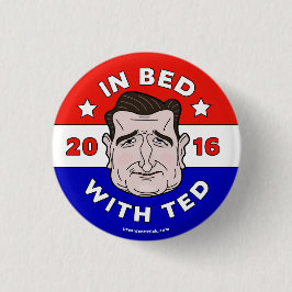 テッド、テッドCruz 2016ボタンまたはピンが付いているベッドでは 缶バッジ