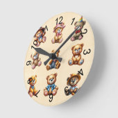 テッド ラウンド壁時計 (傾斜)