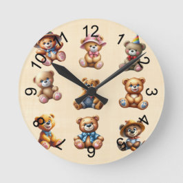 テッド ラウンド壁時計