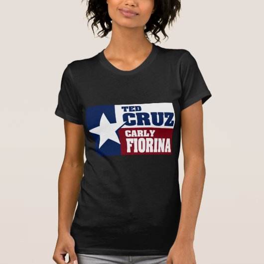 テッドCruzおよびCarly Fiorina 2016年 Tシャツ (正面)