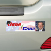 テッドCruzのバンパーステッカーのためのユダヤ人 バンパーステッカー (車上)