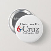 テッドCruzの大統領ボタンのためのクリスチャン! 缶バッジ (正面&裏面)
