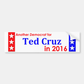 テッドCruz 1016年のためのもう一人の民主党員 バンパーステッカー